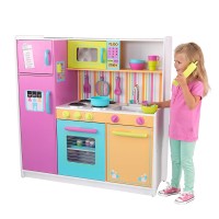 Bucatarie de joaca Deluxe Big and Bright Play Kitchen KidKraft 53100 Bucatarie de joaca Deluxe Big and Bright Play Kitchen KidKraft 53100
